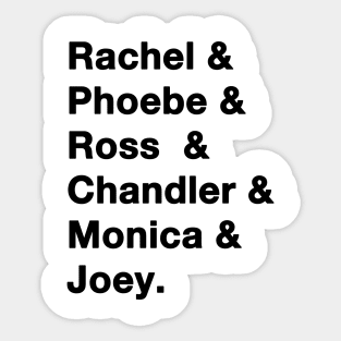 Friends Names Sticker